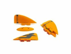 F-One Ailerons Unibox X4 - Mango -Side-Shore Soldes Magasin ailerons unibox x4 mango fone 1