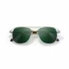 Dude Crystal Tortoise Green POLARIZED -Side-Shore Soldes Magasin dude crystal tortoise green polarized moken vision