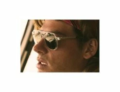 Dude Crystal Tortoise Green POLARIZED -Side-Shore Soldes Magasin dude crystal tortoise green polarized moken vision 7