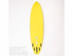 Egg Not - Mid - 7'4" X 21.50" X 2.78" - 49 L - Single US Box + Quad - Jaune -Side-Shore Soldes Magasin egg not mid 74 x 2150 x 278 49 l single us box quad al merrick 1