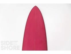 Egg Not - Mid - 7'4" X 21.50" X 2.78" - 49 L - Single US Box + Quad - Red -Side-Shore Soldes Magasin egg not mid 74 x 2150 x 278 49 l single us box quad red rusty surfboards 14