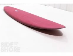 Egg Not - Mid - 7'4" X 21.50" X 2.78" - 49 L - Single US Box + Quad - Red -Side-Shore Soldes Magasin egg not mid 74 x 2150 x 278 49 l single us box quad red rusty surfboards 3