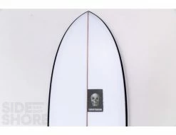Fish - Spray Black - 5'8 X 21" X 2 1/2" - Twin - Futures -Side-Shore Soldes Magasin fish spray black 58 x 21 x 2 12 twin futures christenson surfboards 18