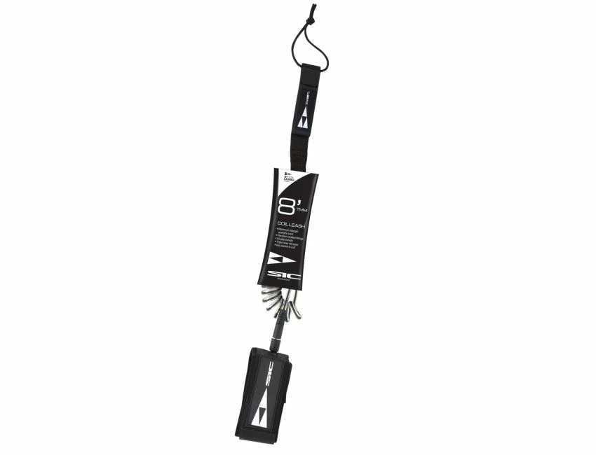 Leash SUP - 8' Coil Black 3 Leash SUP - 8' Coil Black