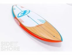 F-One Madeiro 7'3" Bamboo & Carbon Deck -Side-Shore Soldes Magasin madeiro 73 fone 3