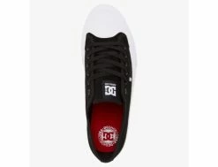 DC SHOES Manual RT Black White -Side-Shore Soldes Magasin manual rt black white dc shoes 8