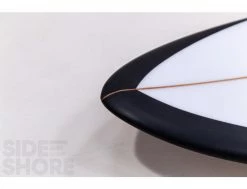 Myconaut - Black Rails - 5'5 X 20 1/2" X 2 7/16" - Quad - Futures -Side-Shore Soldes Magasin myconaut black rails 55 x 20 12 x 2 716 quad futures christenson surfboards 15