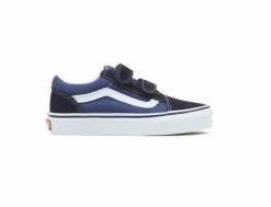 Vans Old Skool V Navy True White -Side-Shore Soldes Magasin old skool v navy true white vans 2