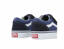 Vans Old Skool V Navy True White -Side-Shore Soldes Magasin old skool v navy true white vans 9