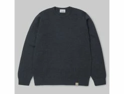 Carhartt Playoff Sweater Dark Navy Heather -Side-Shore Soldes Magasin playoff sweater dark navy heather carhartt 2