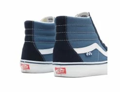 Vans Skate Sk8-Hi Navy White -Side-Shore Soldes Magasin skate sk8 hi navy white vans 3