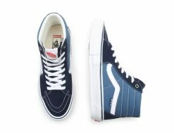 Vans Skate Sk8-Hi Navy White -Side-Shore Soldes Magasin skate sk8 hi navy white vans 6
