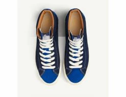 VM003 Suede Hi Duo Blue White -Side-Shore Soldes Magasin vm003 suede hi duo blue white last resort ab 2
