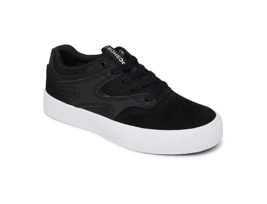 DC SHOES Youth Kalis Vulc Mid Black Black White 7 DC SHOES Youth Kalis Vulc Mid Black Black White – Image 5
