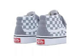 Vans Youth Sk8-Mid Reissue Color Theory Check Tradewinds -Side-Shore Soldes Magasin youth sk8 mid reissue color theory check tradewinds vans 4