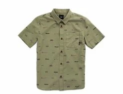 Vans Yusuke Loggin SS Oil Green -Side-Shore Soldes Magasin yusuke loggin ss oil green vans 2